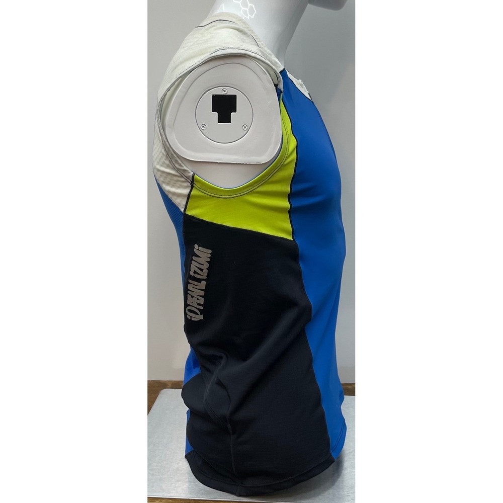 Men's Sleeveless Cycling Tri Jersey 2-Pack Lot Pearl Izumi M Saucony L FLAWED - Picture 11 of 13